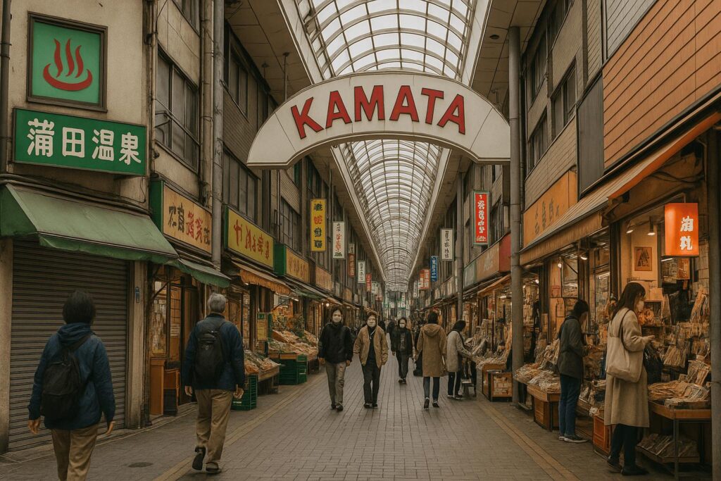 Local shopping arcade in Kamata, Tokyo