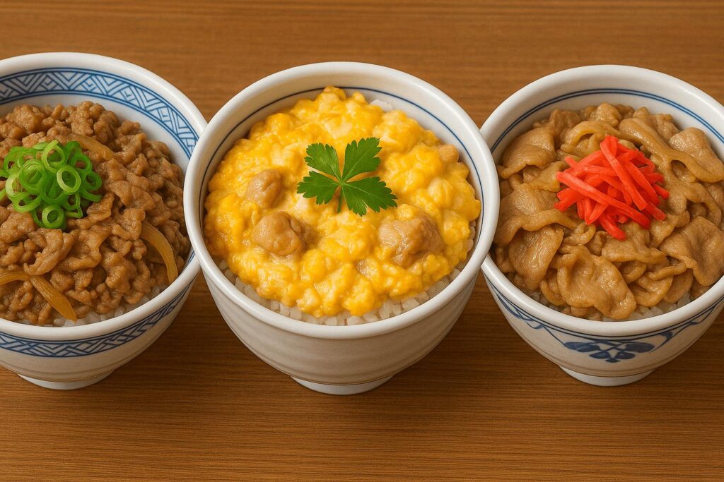 Rice bowl dishes for under ¥1,000 in Tokyo