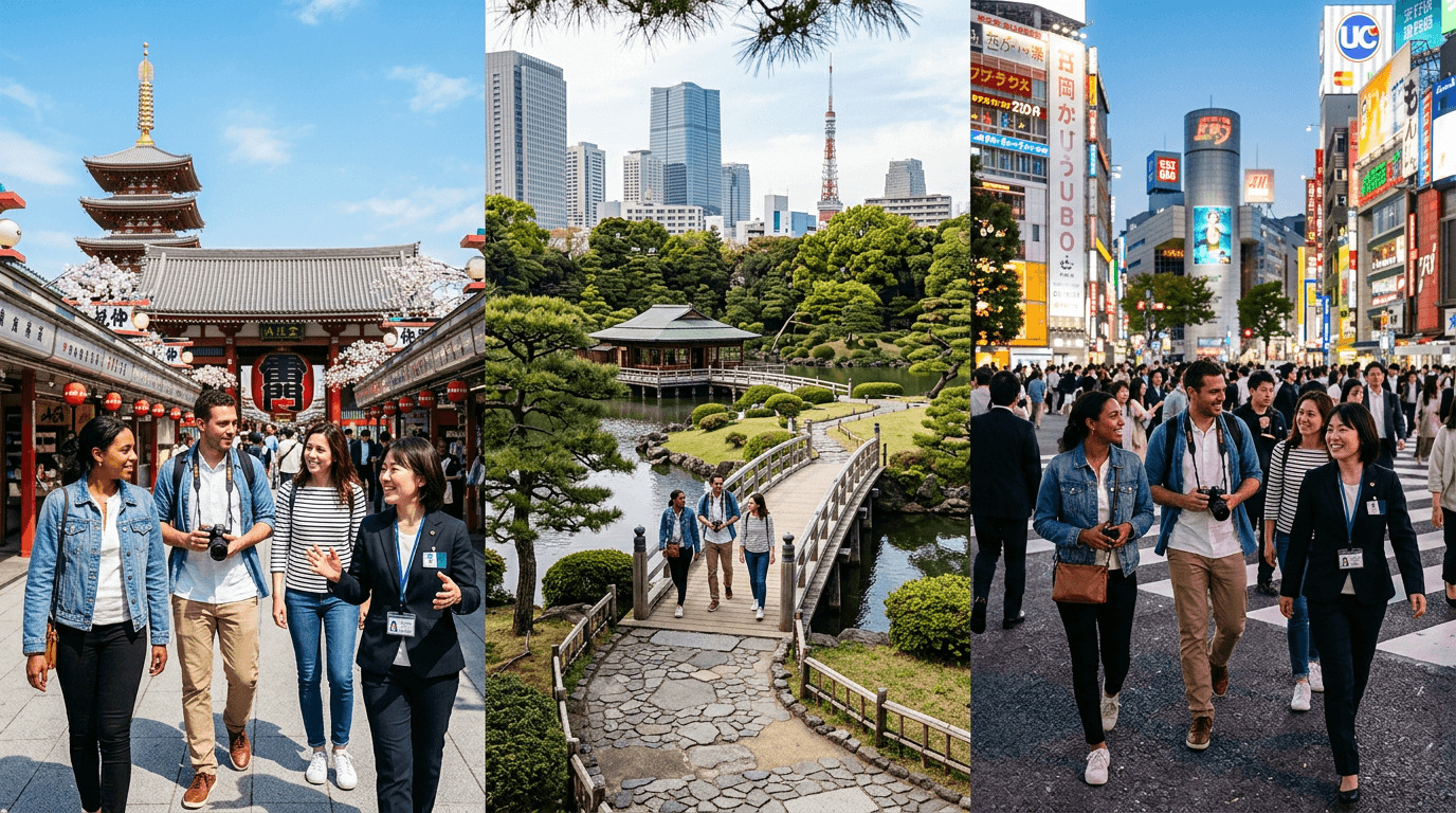 Half-day private Tokyo custom tour with licensed guide and compact sightseeing route