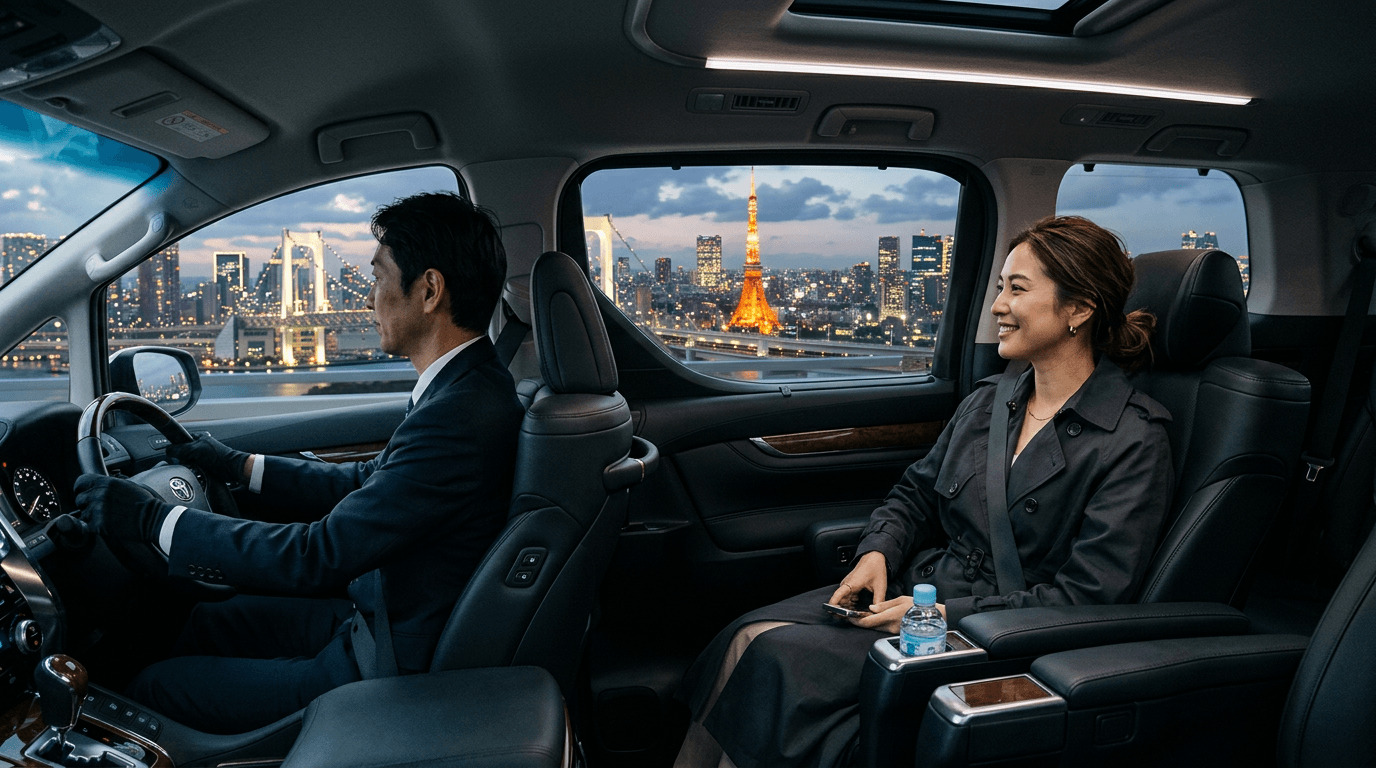 Haneda Airport private arrival transfer with modern car and easy hotel transfer