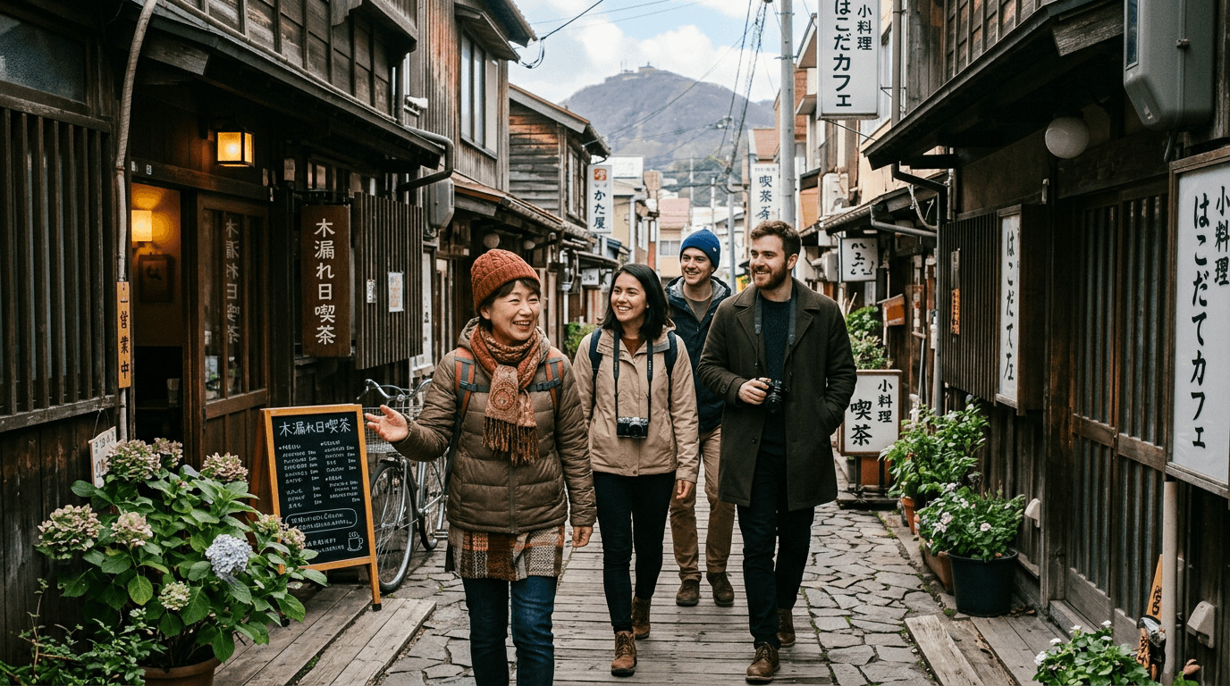 Hakodate hidden spots walking tour with local guide