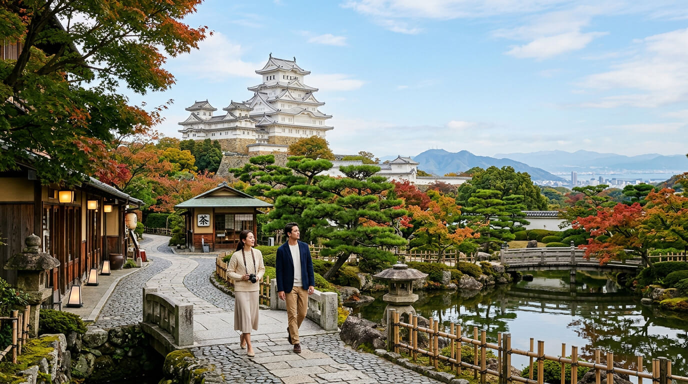 Himeji Castle Arima Onsen and Kobe day trip from Osaka